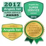 Angie's List Super Service Awards Badges.