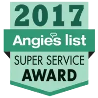 Angie's List 2017 Super Service Award badge.