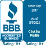 accredited business logo.