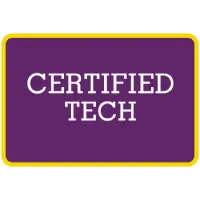 Certified tech badge.