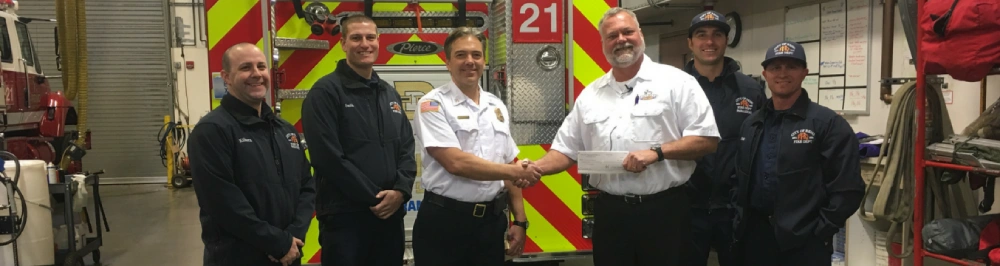Reno Fire Department thanking Dryer Vent Wizard for smoke alarms