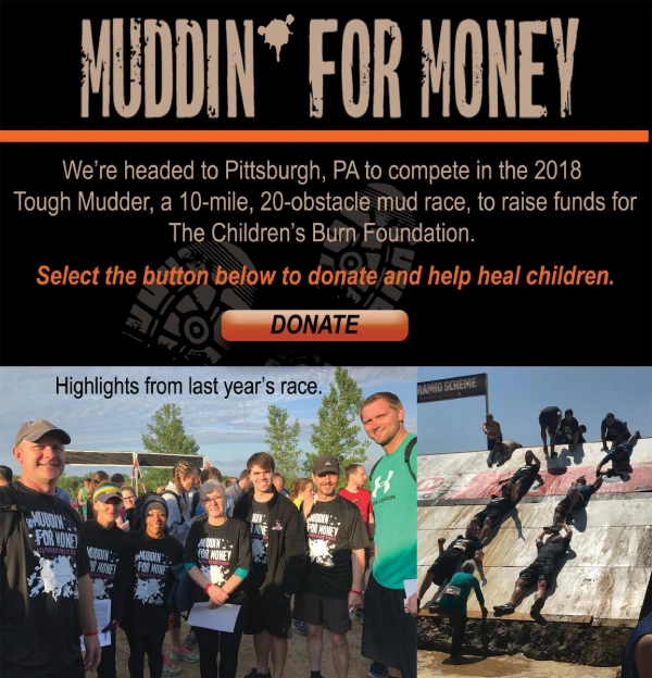 Muddin for Money donate to help heal children image.